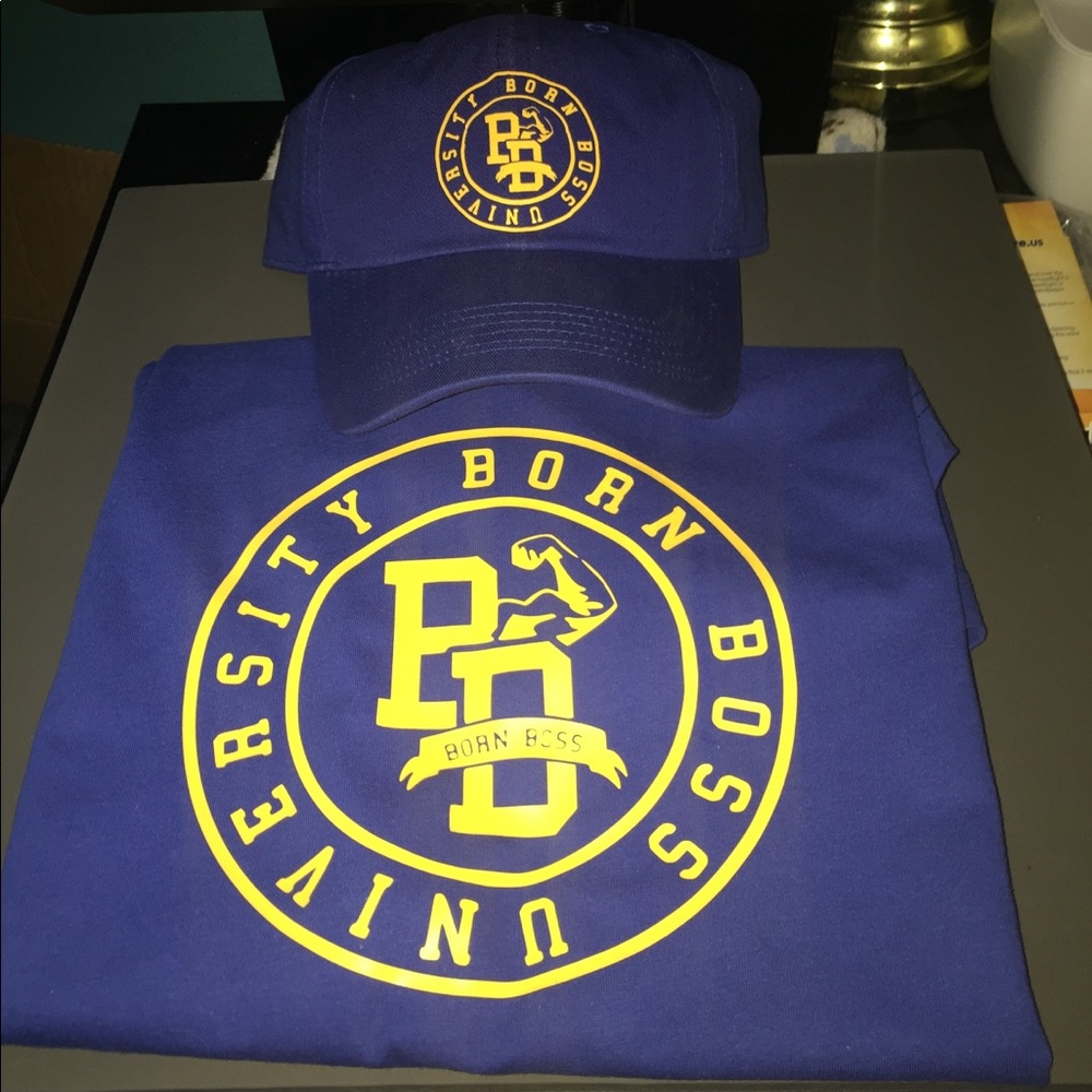 Born Boss shirt & Dad hat